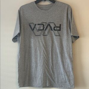 RVCA Heather Gray Short Sleeve Tee Size Small